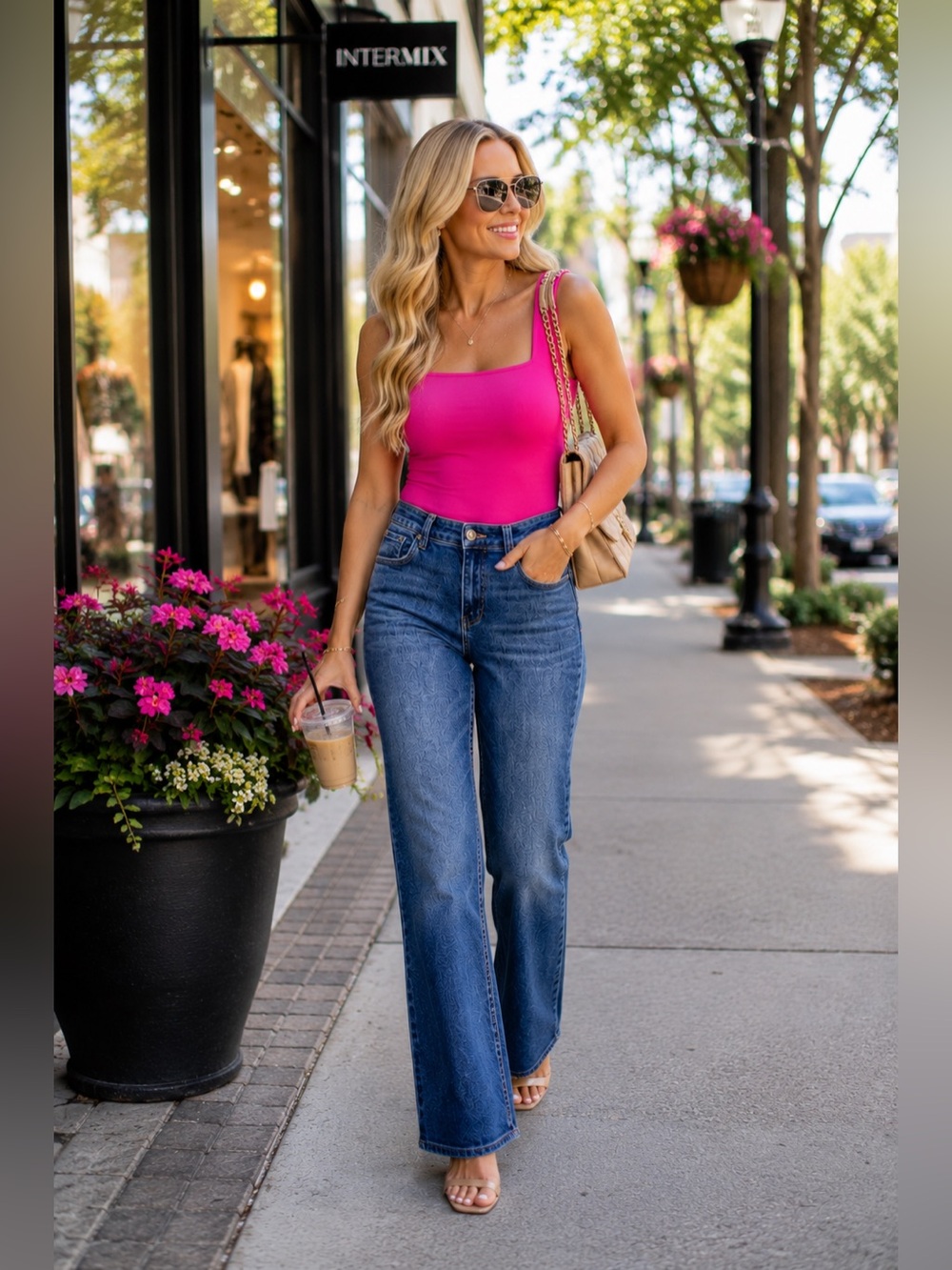 Kut from the Kloth Women's Wide-Leg Jeans in Blue Denim